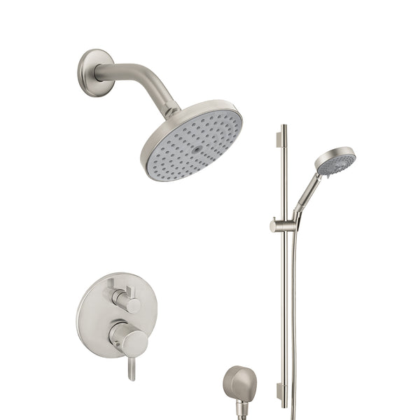 Addstoris Bathroom Accessories Set - Free Standing - Brass/Brushed Nic -  The Bathroom Boutique