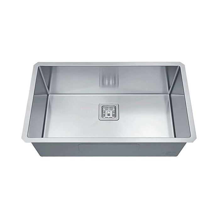 Cubic Single Bowl Kitchen Sink - Under Mount - 32" Stainless Steel/Brushed Stainless Steel