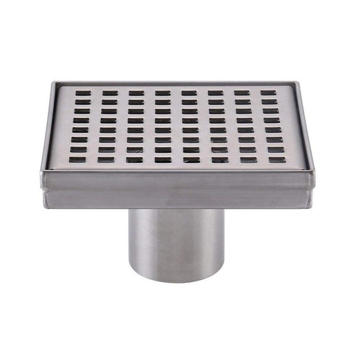 Shower Complements Grid Shower Drain - Floor Mount - 6" Stainless Steel/Polished Stainless Steel