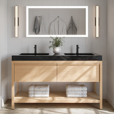 Addstoris Bathroom Accessories Set - Free Standing - Brass/Brushed Nic -  The Bathroom Boutique