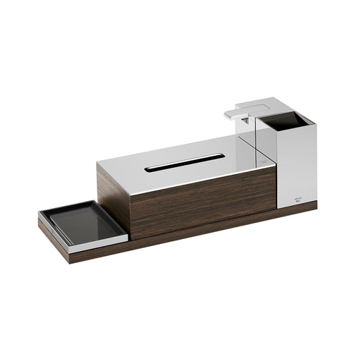 Island 4 Piece Bathroom Accessories Set - Free Standing - 6" Metal/Polished Chrome