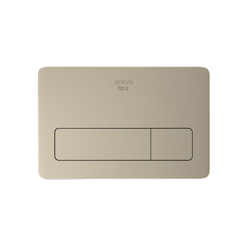 Island 3/6 L Dual Toilet Flush Plate - Wall Mount - 10" Abs/Greige