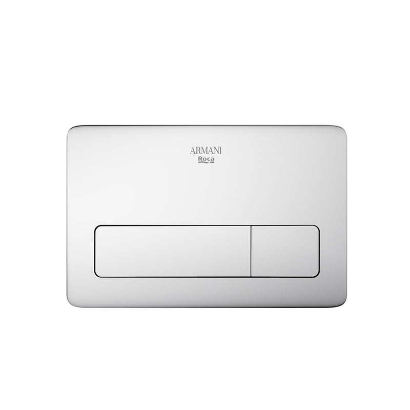 Island 3/6 L Dual Toilet Flush Plate - Wall Mount - 10" Abs/Polished Chrome