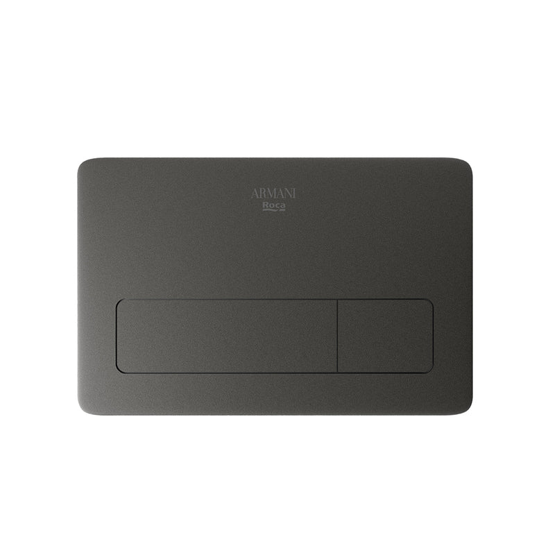 Island 3/6 L Dual Toilet Flush Plate - Wall Mount - 10" Abs/Nero