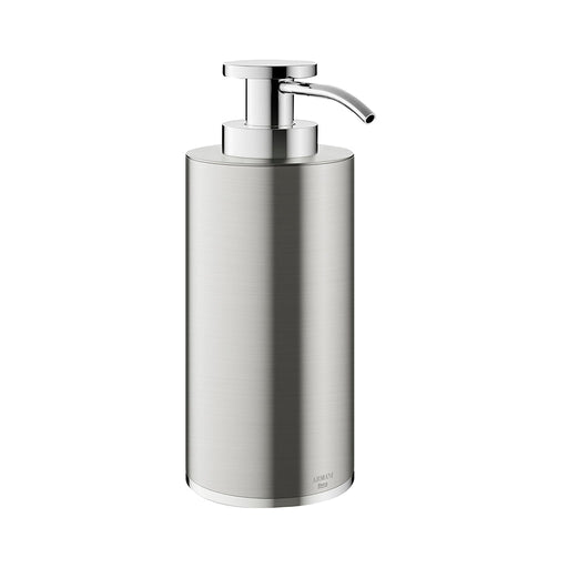 Baia Soap Dispenser - Free Standing - 7" Metal/Brushed Steel