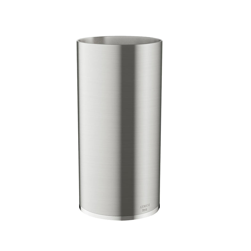 Baia Toothbrush Holder - Free Standing - 5" Metal/Brushed Steel