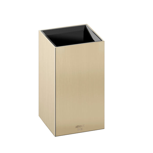 Island Toothbrush Holder - Free Standing - 5" Metal/Greige