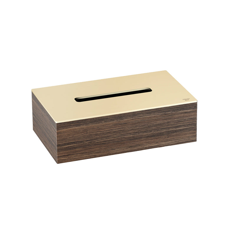 Island Tissue Box - Free Standing - 10" Metal/Greige