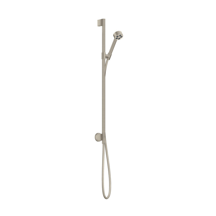 One Shower Column - Wall Mount - 38" Brass/Brushed Nickel