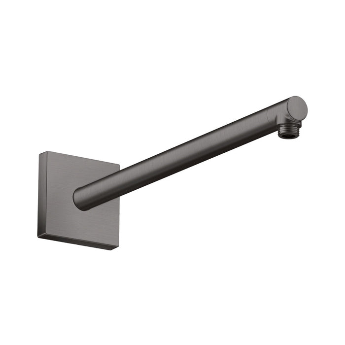 Showersolutions Shower Arm - Wall Mount - 15" Brass/Brushed Black Chrome