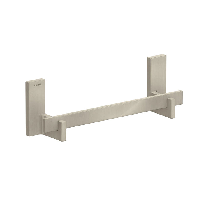 Universal Rectangular Towel Bar - Wall Mount - 12" Brass/Brushed Nickel