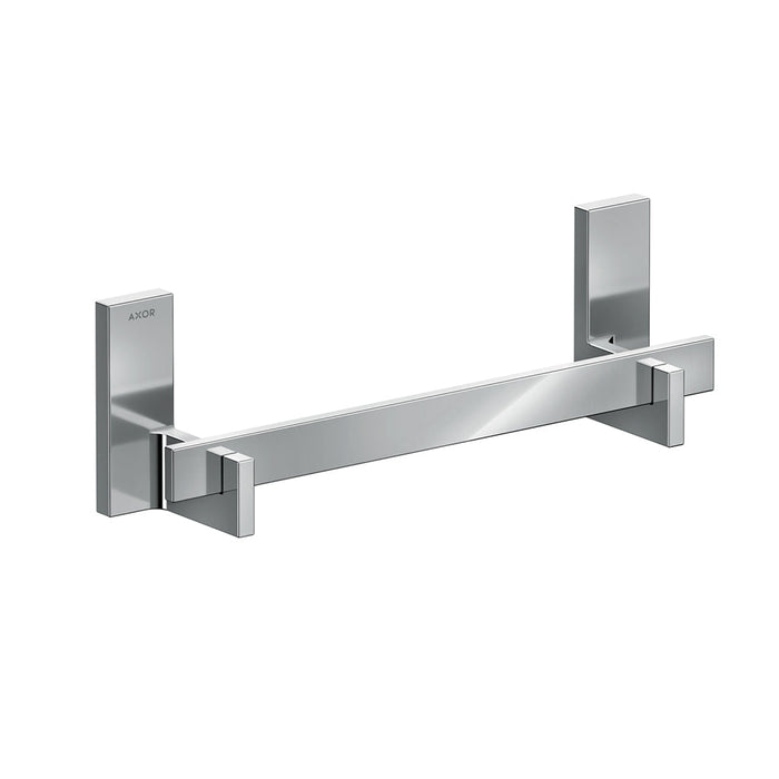 Universal Rectangular Towel Bar - Wall Mount - 12" Brass/Polished Chrome