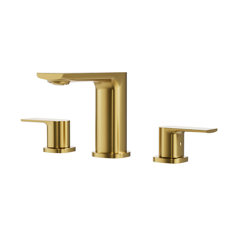 TMR Plus Bathroom Faucet - Widespread - 8" Brass/Sunset PVD