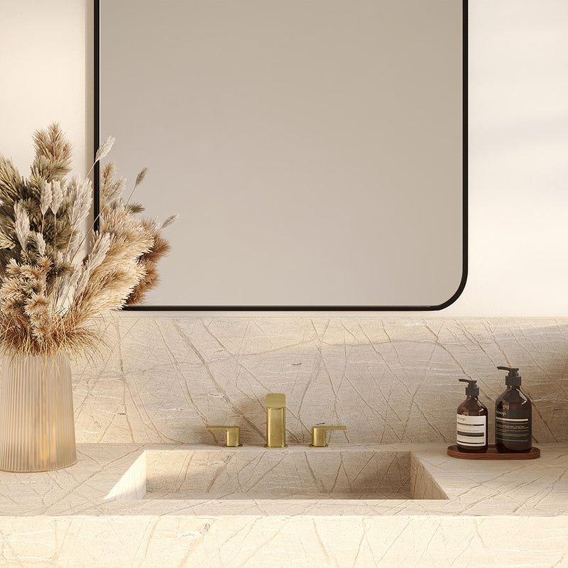 TMR Plus Bathroom Faucet - Widespread - 8" Brass/Sunset PVD