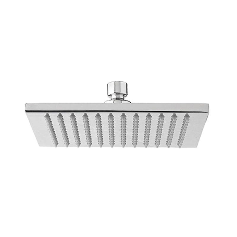 Square Rainhead Shower Head - Wall Or Ceiling Mount - 8" Brass/Polished Chrome