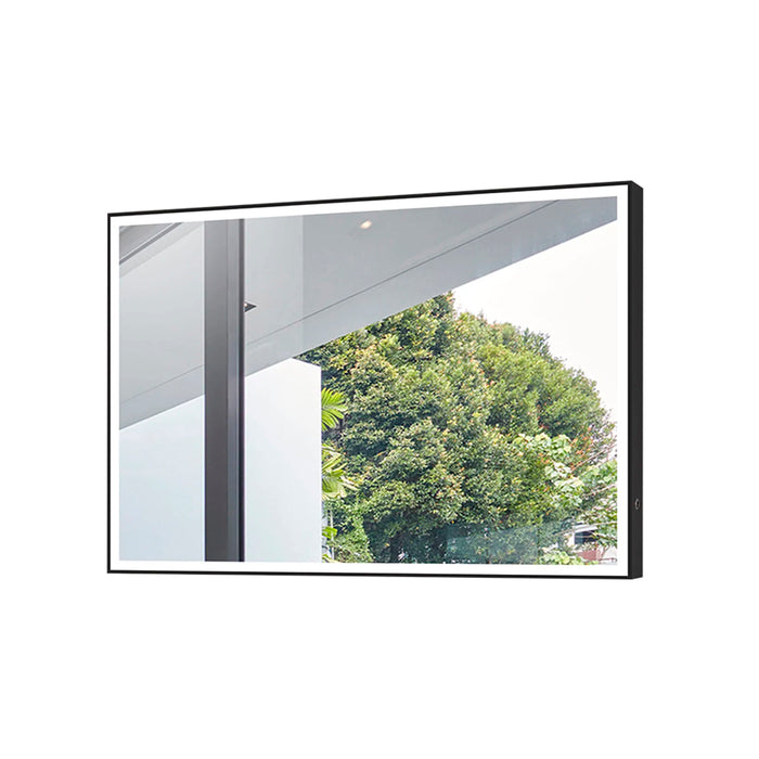 Frame Led Vanity Mirror - Wall Mount - 39" Aluminum/Matt Black