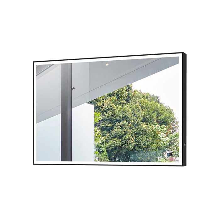 Frame Led Vanity Mirror - Wall Mount - 60" Aluminum/Matt Black