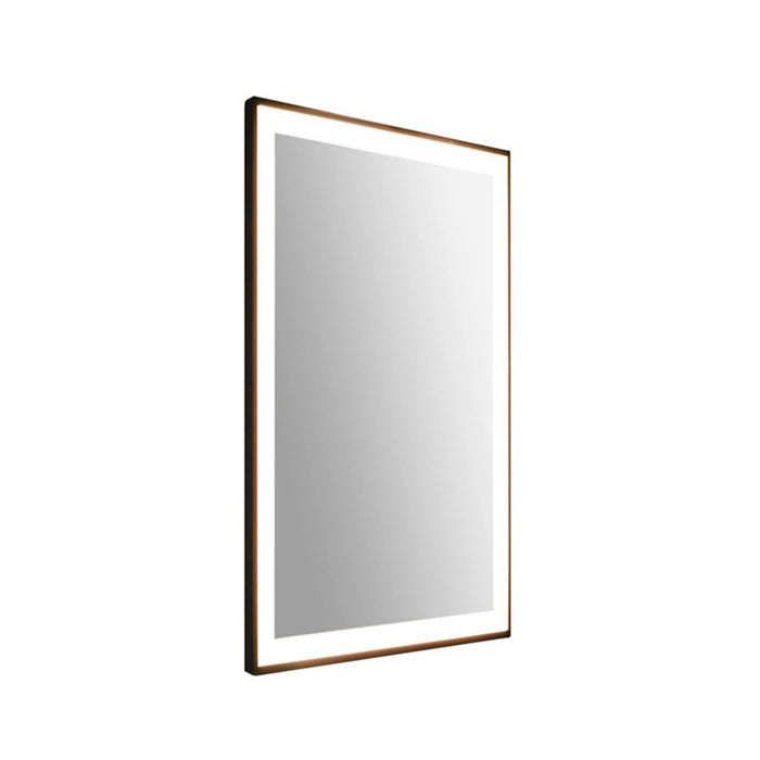 Frame Led Vanity Mirror - Wall Mount - 24" Aluminum/Brushed Gold