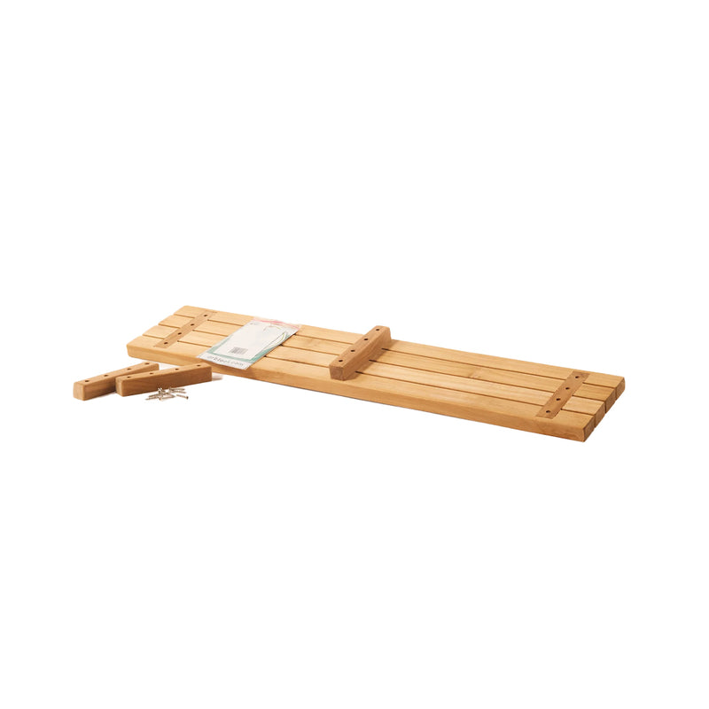 Fiji 4 Slats Bathtub Tray - Free Standing - 35" Wood/Teak