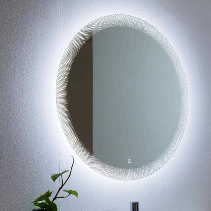 Laser Led Diffusion Vanity Mirror - Wall Mount - 36" Glass/Glass