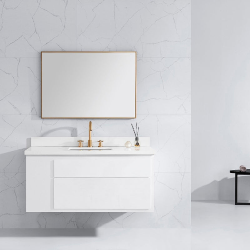 Sonoma Vanity Mirror - Wall Mount - 40" Stainless Steel/Brushed Gold