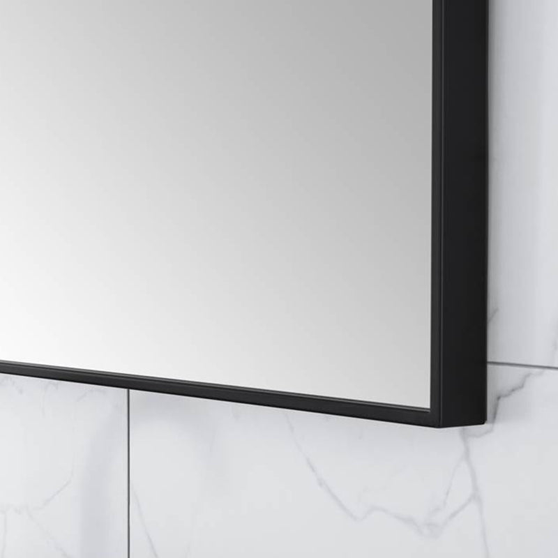 Sonoma Vanity Mirror - Wall Mount - 40" Stainless Steel/Matt Black