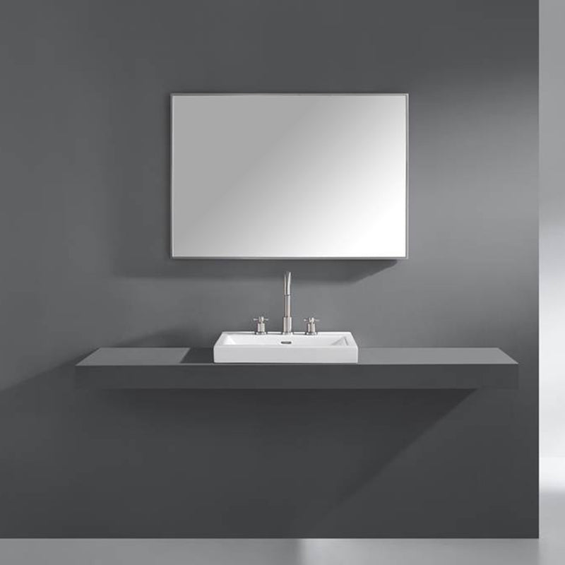 Sonoma Vanity Mirror - Wall Mount - 40" Stainless Steel/Brushed Stainless Steel