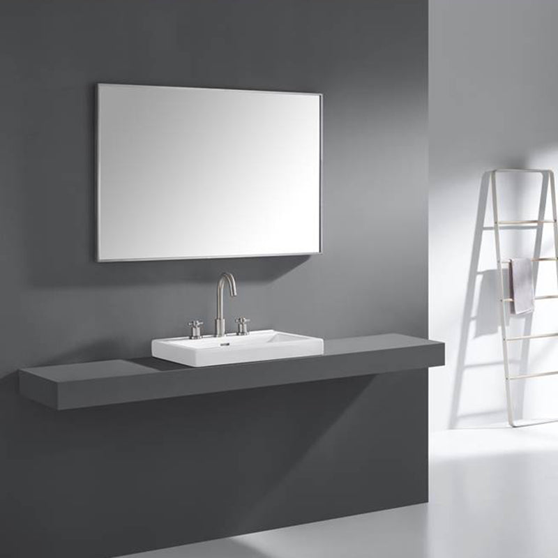 Sonoma Vanity Mirror - Wall Mount - 40" Stainless Steel/Brushed Stainless Steel