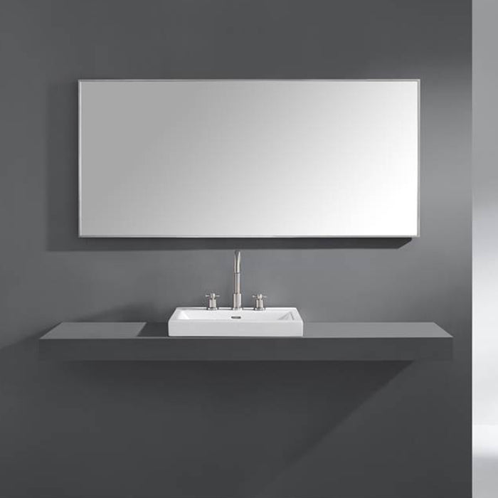 Sonoma Vanity Mirror - Wall Mount - 60" Stainless Steel/Brushed Stainless Steel