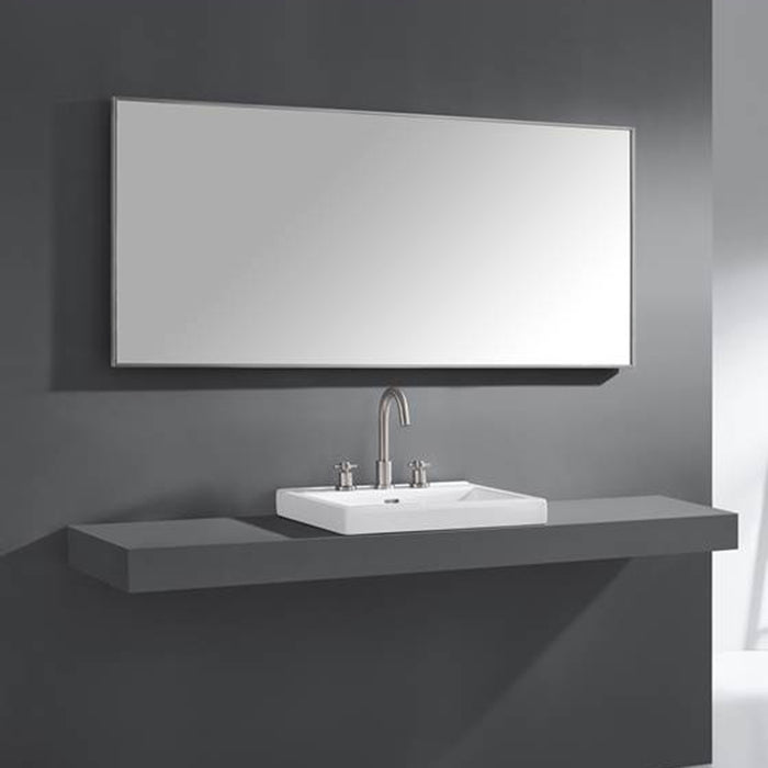 Sonoma Vanity Mirror - Wall Mount - 60" Stainless Steel/Brushed Stainless Steel