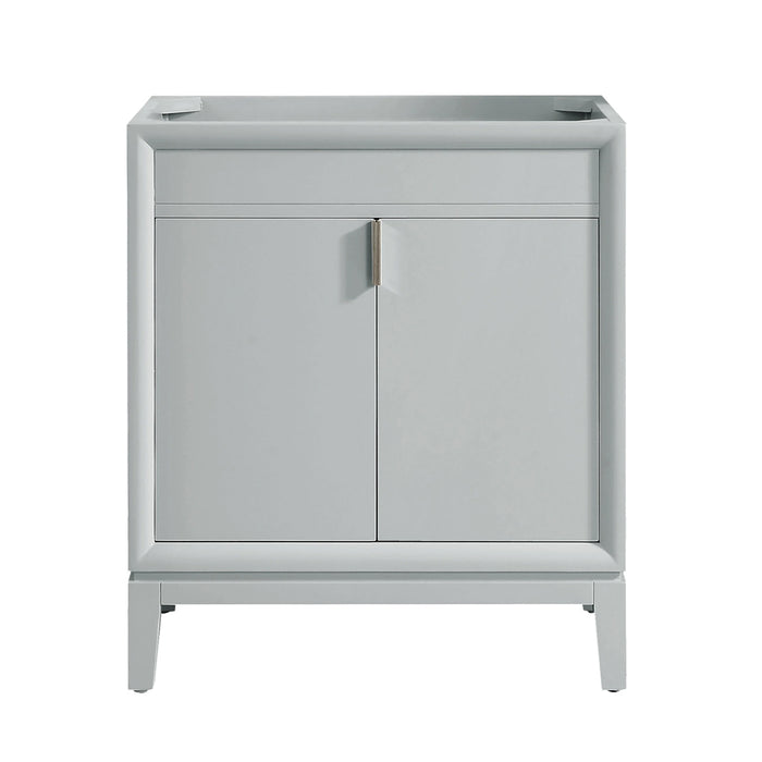 Emma 2 Doors Bathroom Vanity with Carrara Sink - Floor Mount - 30" Wood/Dove Gray