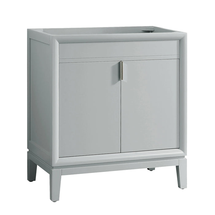 Emma 2 Doors Bathroom Vanity with Carrara Sink - Floor Mount - 30" Wood/Dove Gray