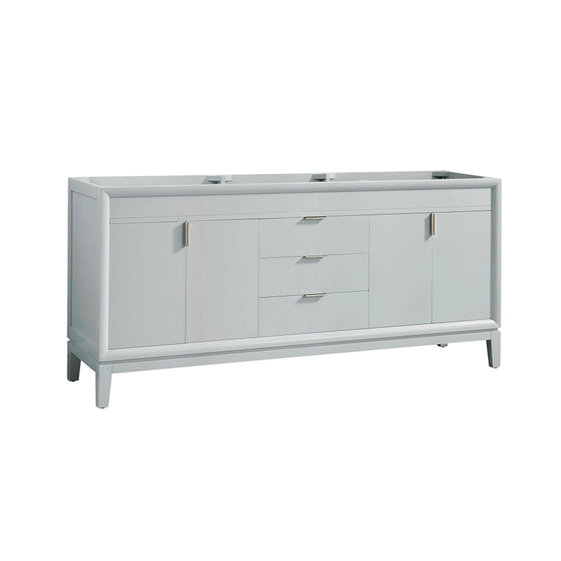 Emma 4 Doors and 3 Drawers Bathroom Vanity with Carrara Sink - Floor Mount - 72" Wood/Dove Gray