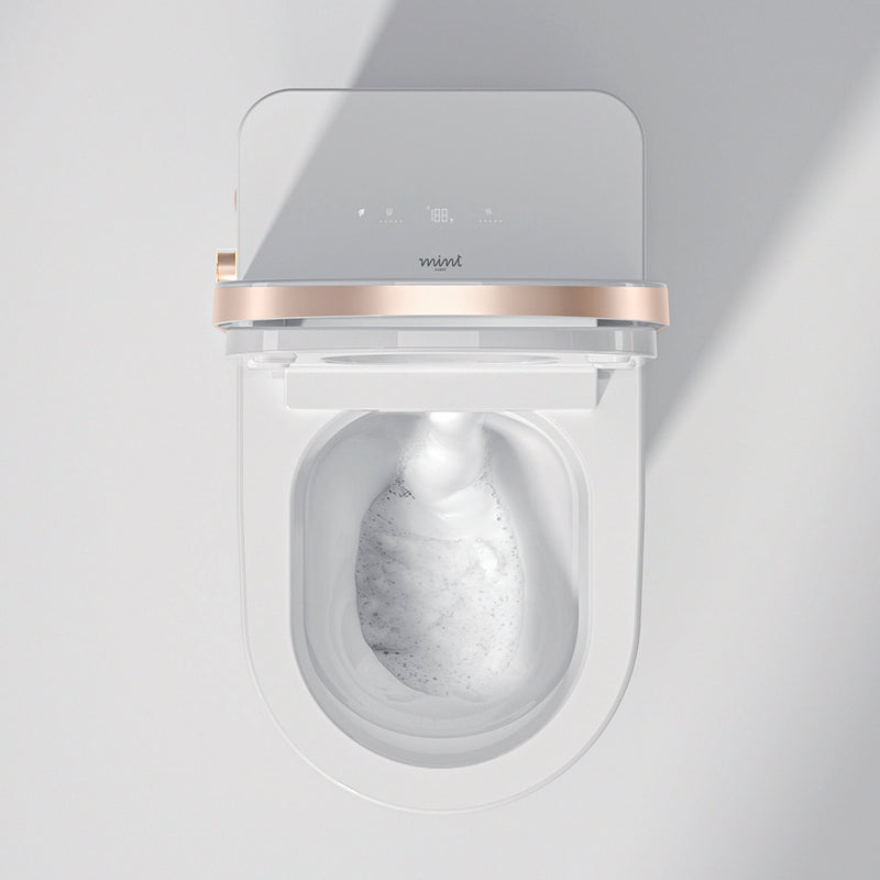 Mint Two Elongated Smart Toilets - Floor Mount - 15" Vitreous China/Polypropylene Sea/White/Black