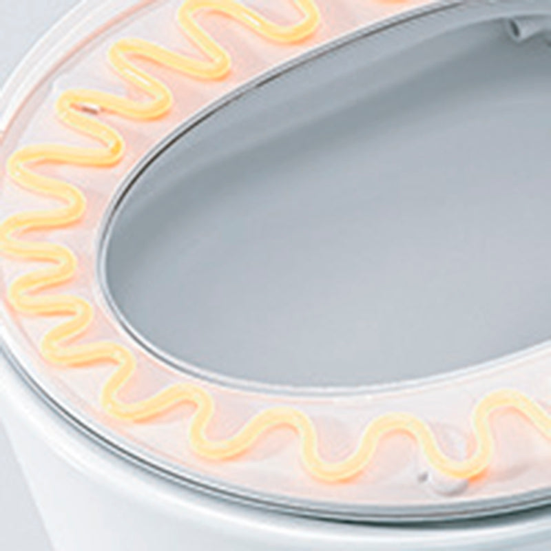 Mint Two Elongated Smart Toilets - Floor Mount - 15" Vitreous China/Polypropylene Sea/White/Black