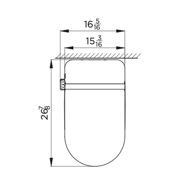Mint Two Elongated Smart Toilets - Floor Mount - 15" Vitreous China/Polypropylene Sea/White/Black