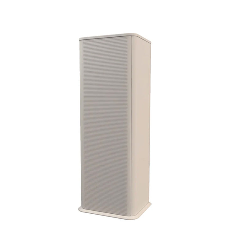 Idra Fluted Design Linen 1 Door Auxiliary Column - Wall Mount - 48" Mdf/Matt White