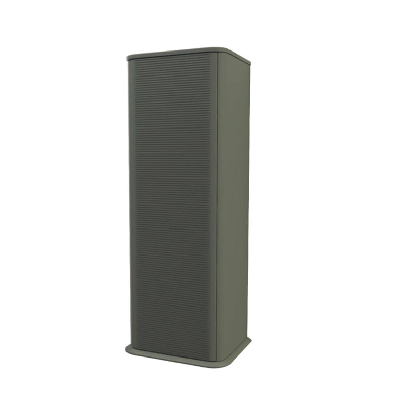 Idra Fluted Design Linen 1 Door Auxiliary Column - Wall Mount - 48" Mdf/Matt Green
