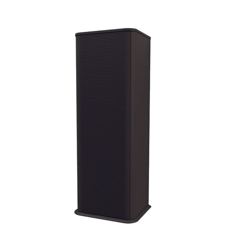 Idra Fluted Design Linen 1 Door Auxiliary Column - Wall Mount - 48" Mdf/Matt Black