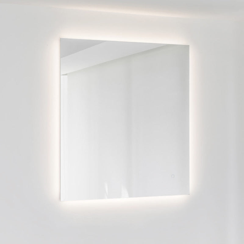 Diffusion Led Touch Vanity Mirror - Wall Mount - 40W x 40H" Glass/Glass