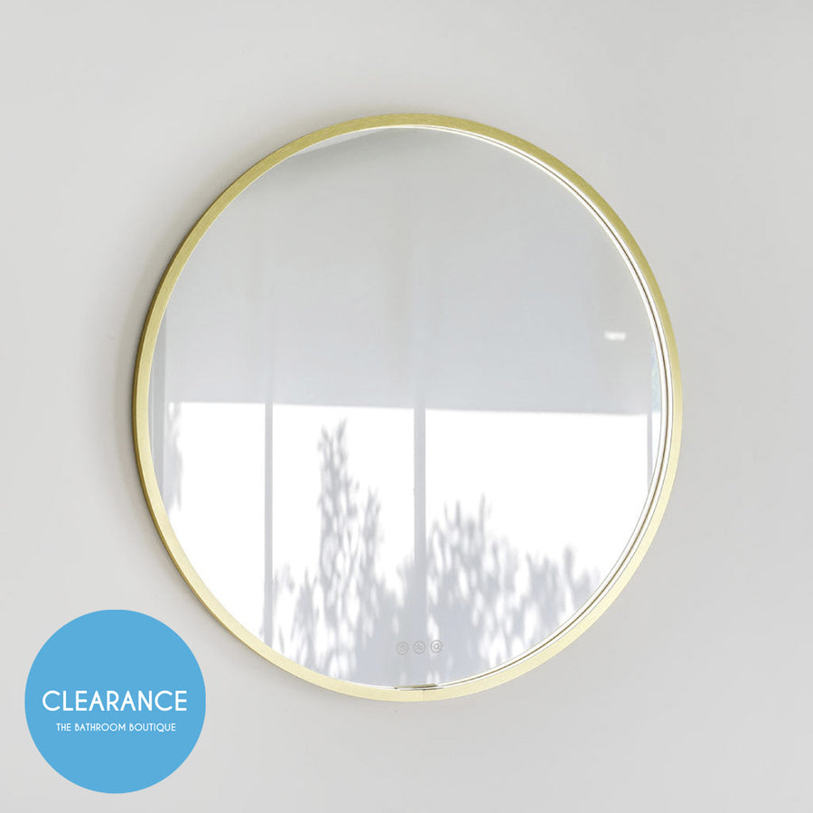 Frame Led Vanity Mirror - Wall Mount - 32" Brass/Satin Brass