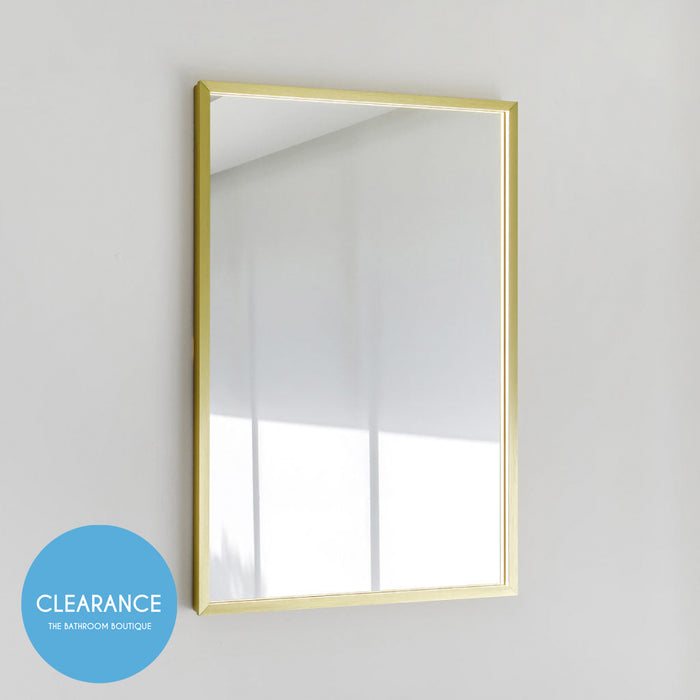 Frame Led Vanity Mirror - Wall Mount - 24W x 36H" Brass/Satin Brass (Final Sale)