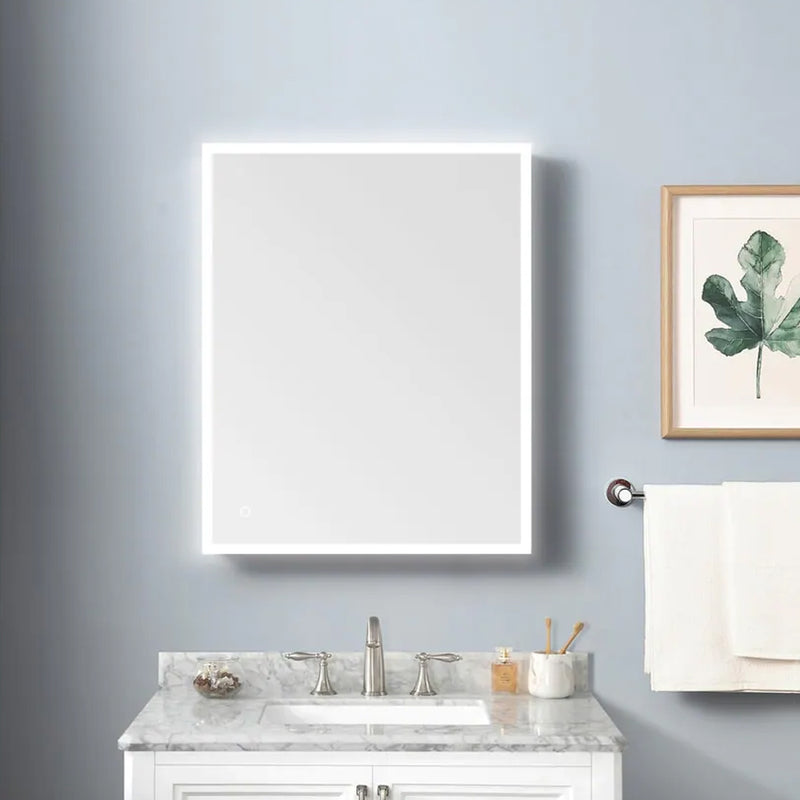 Medicine Cabinets Led Vanity Mirror - Wall Mount - 24W x 40H" Glass/Glass