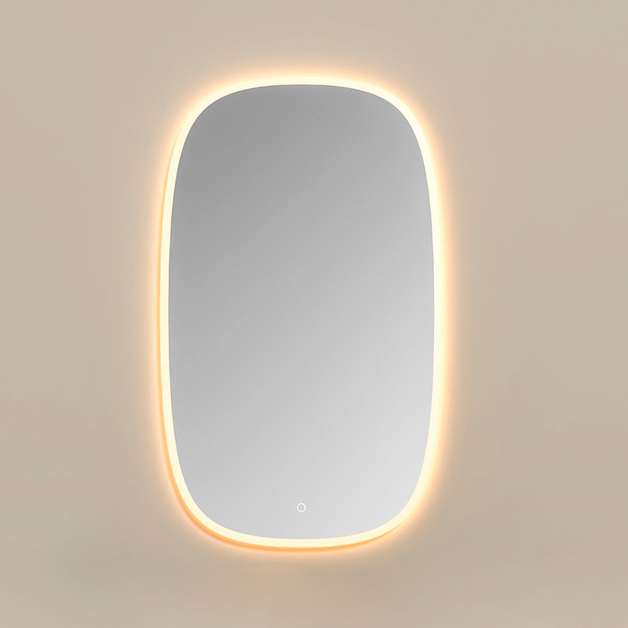 Milan Led Touch Vanity Mirror - Wall Mount - 24W x 40H" Glass/Glass
