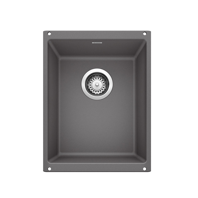 Precis Single Bowl Bar Sink - Under Mount - 14" Silgranit/Cinder