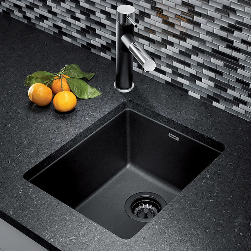 Precis Single Bowl Bar Sink - Under Mount - 14" Silgranit/Cinder