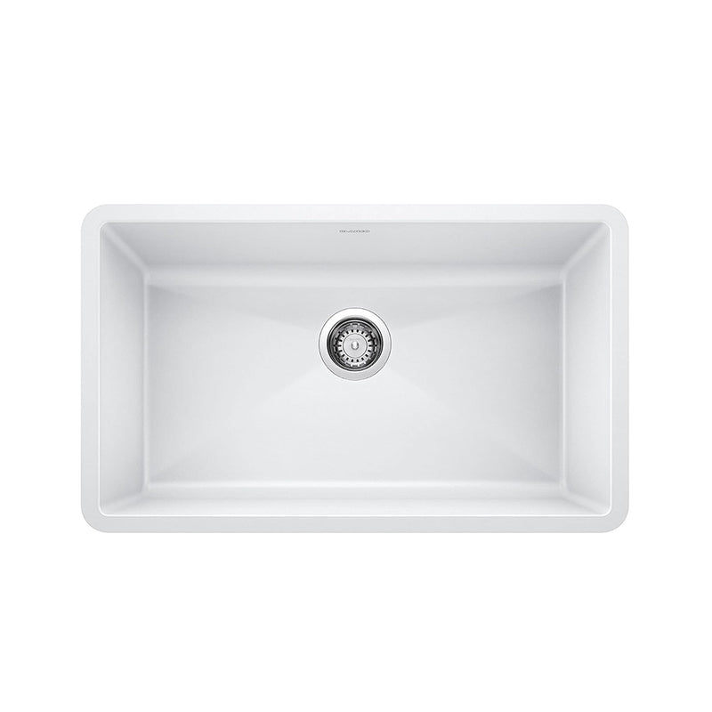 Precis Single Bowl Kitchen Sink - Under Mount - 32" Granite Composite/White