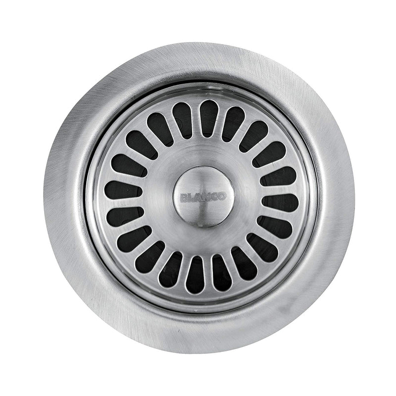 Silgranit Waste Disposal Strainer - Single Hole - 4" Silgranit/Stainless Steel