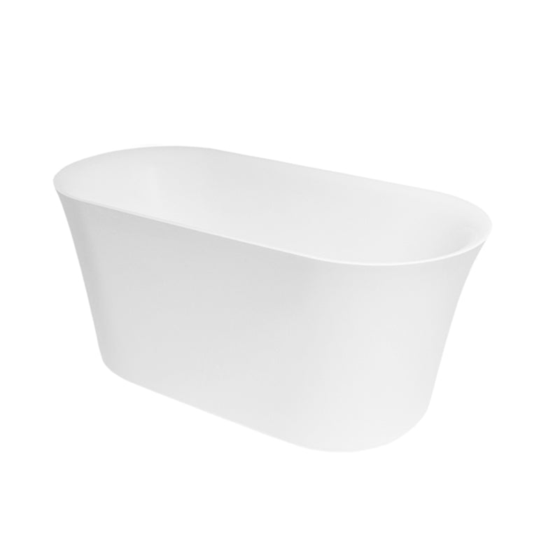 Iris Oval Bathtub - Free Standing - 71" Solid Surface/White