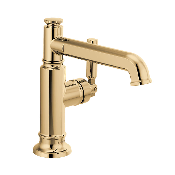 Invari Bathroom Faucet - Single Hole - 8" Brass/Polished Gold